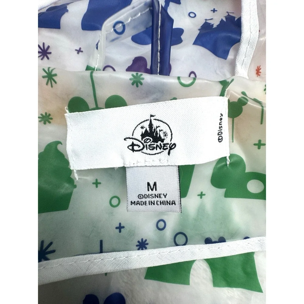 Rainbow Disney Collection Disney Parks Rain Jacket – Clear Translucent Women's M
